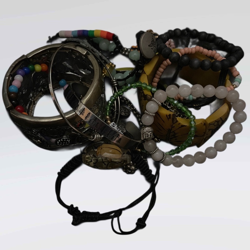 Vintage and Contemporary Bracelet/Bangle Mix